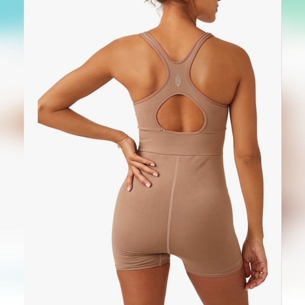 NWT FP Movement Free People Every Single Time Runsie Sz XS/S in Moonrock